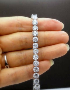 GIA Certified 36 Carat Natural Untreated Diamond Tennis Necklace