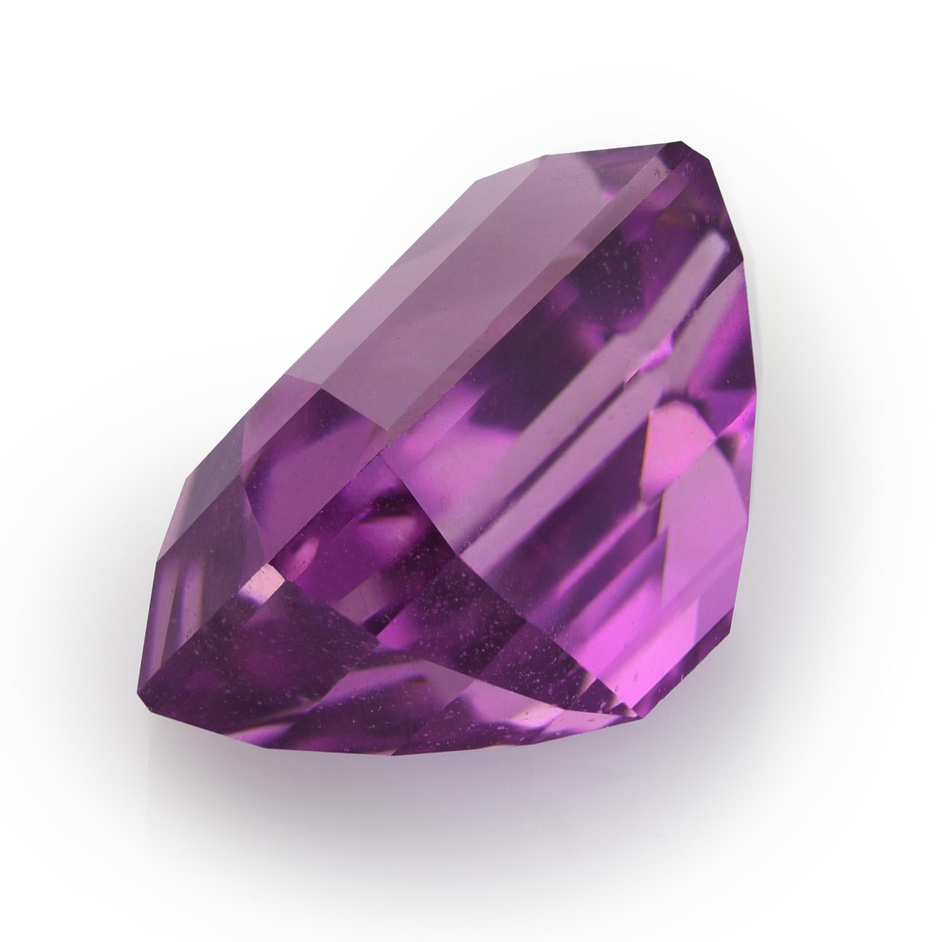 Saphir violet non chauffé certifié GIA 3.62 carats Neuf - En vente à Los Angeles, CA