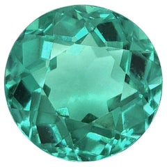 GIA Certified 3.64 Carat Natural "Paraiba like" Tourmaline, Round Shape Gemstone