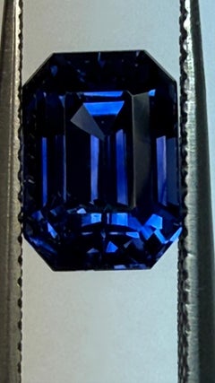 GIA-Certified 3.68 Carat Kashmir No Heat Blue Sapphire