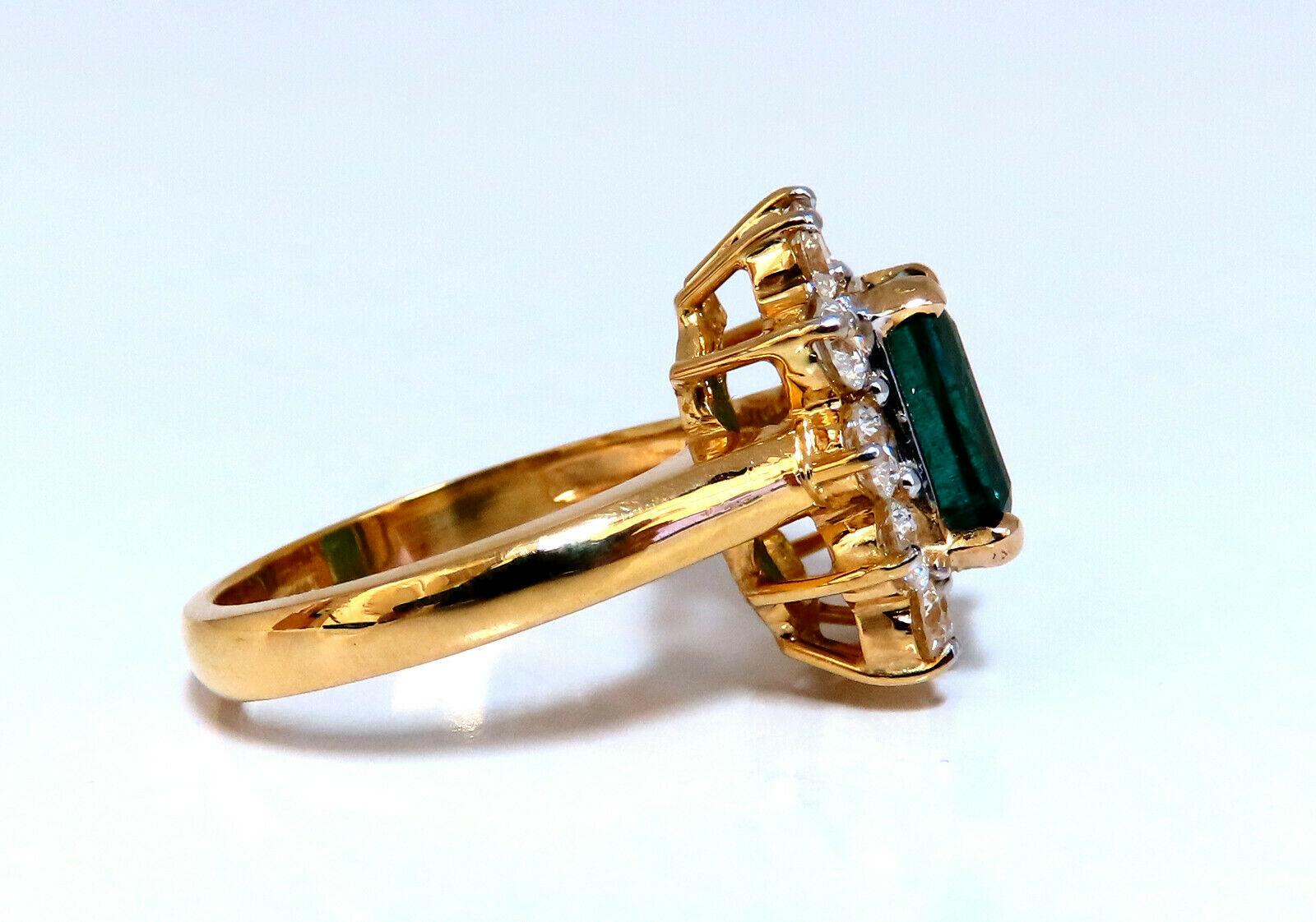 Halo Green.

3.72ct. Natural Emerald Ring

GIA Certified: #1359603248(To Accompany)

9.97 X 8.10 x 5.50mm

Full cut Emerald Cut brilliant Clean Clarity & Transparent

(F2) Vivid Green / Zambia Best

1.80ct. Diamonds.

Round & full cuts

G-color Vs-2