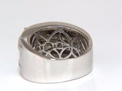GIA Certified 3.75 Carat Natural Blue Sapphire Diamonds Ring Multi Row*