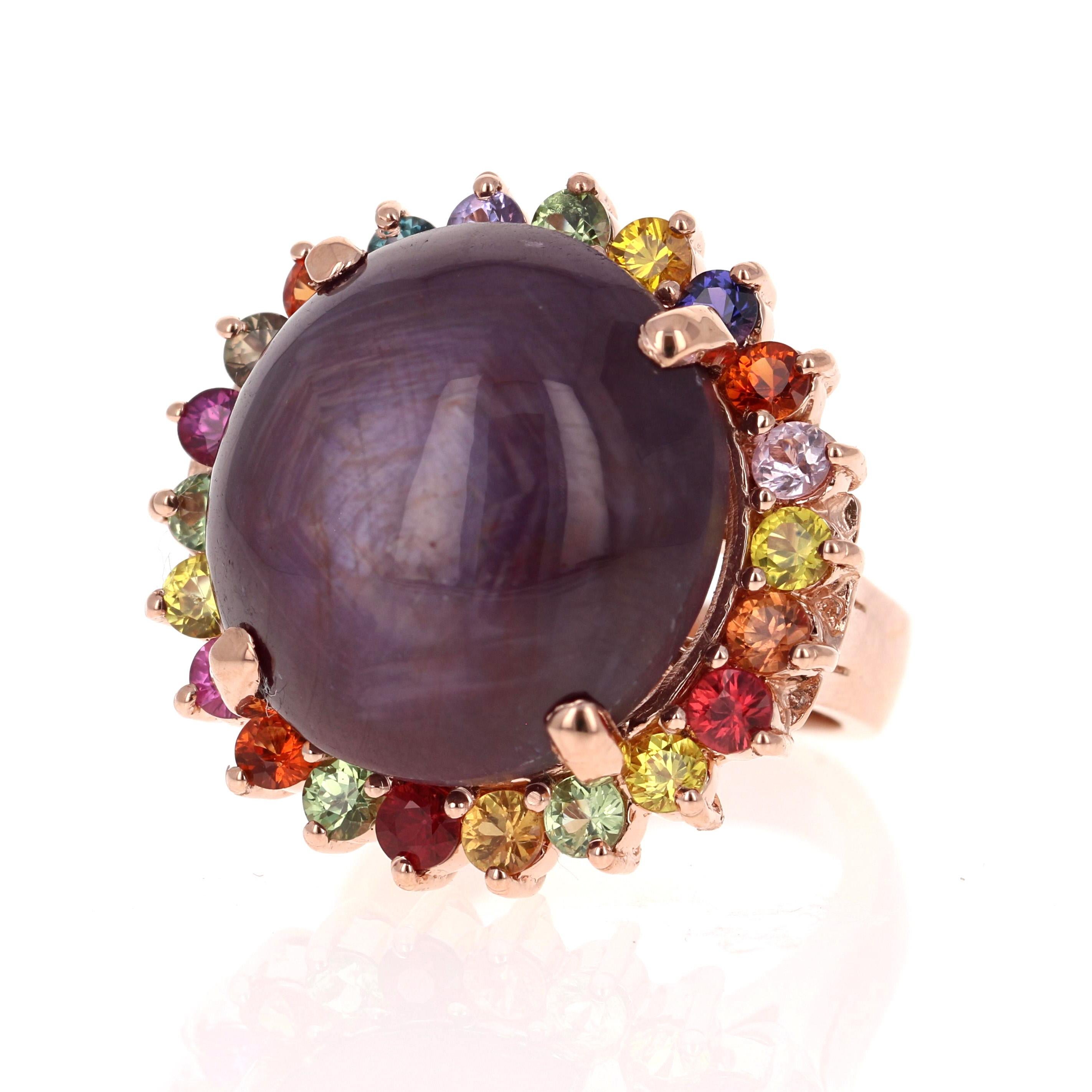 ruby star sapphire ring