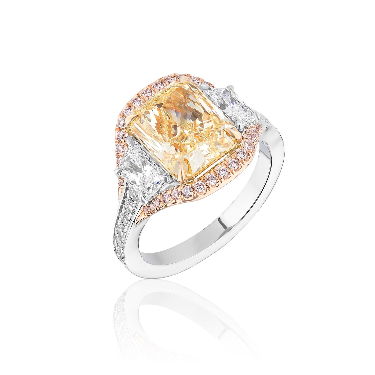 faint yellow diamond