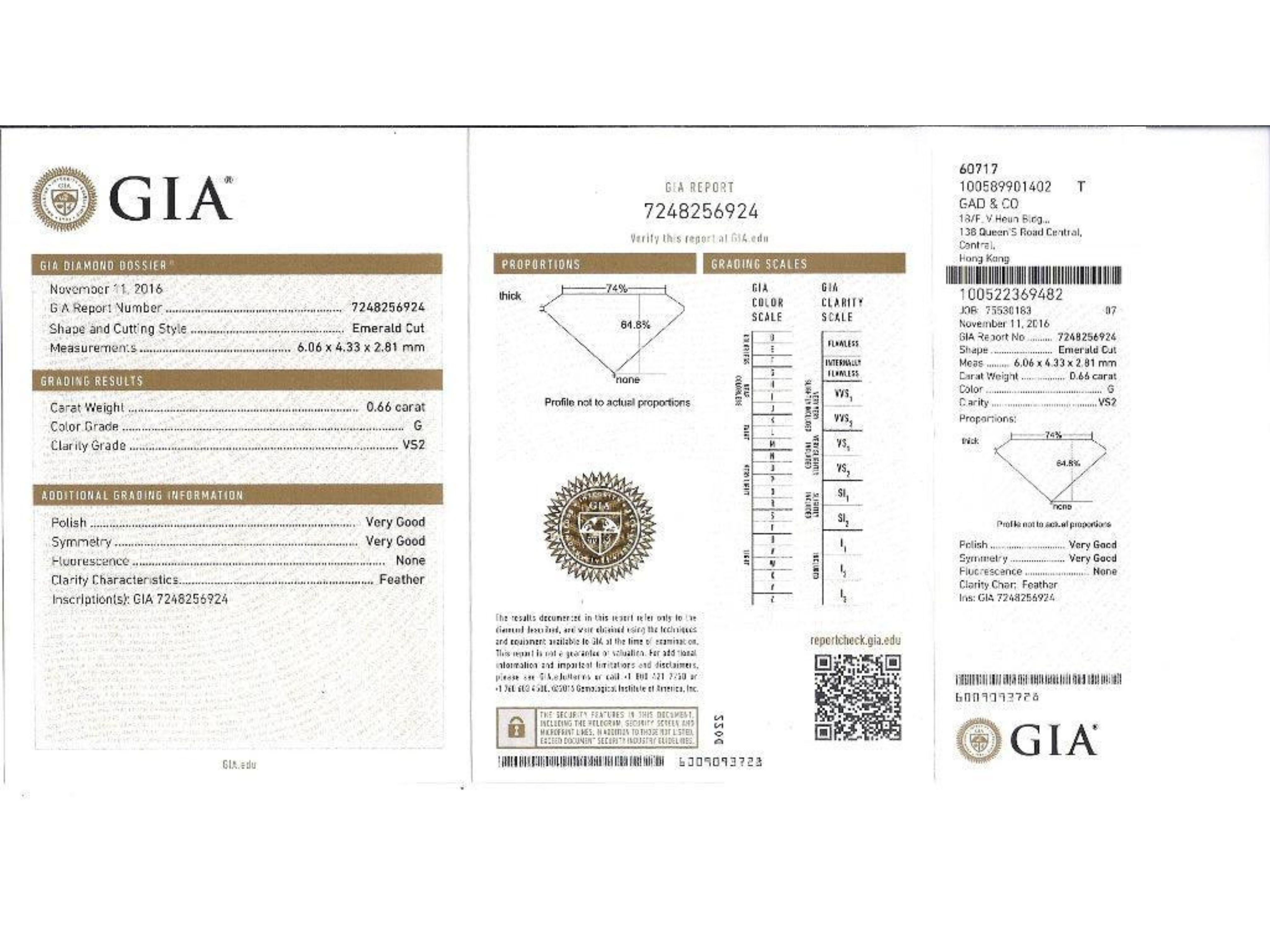 Anello Toi Et Moi staccabile a due pezzi con certificato GIA da 3,81 carati in oro bianco 18 carati in vendita 6