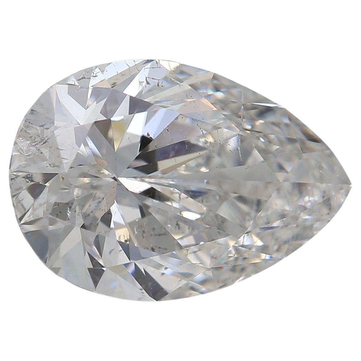 GIA Certified 3.88ct G SI2 Pear Diamond Loose or Set in Solitaire Ring