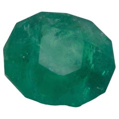 GIA Certified 3.92 Carat Modified Oval Brilliant Loose Emerald