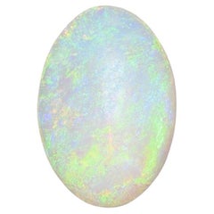 GIA Certified 3.96 Carat Oval Shape Natural Opal