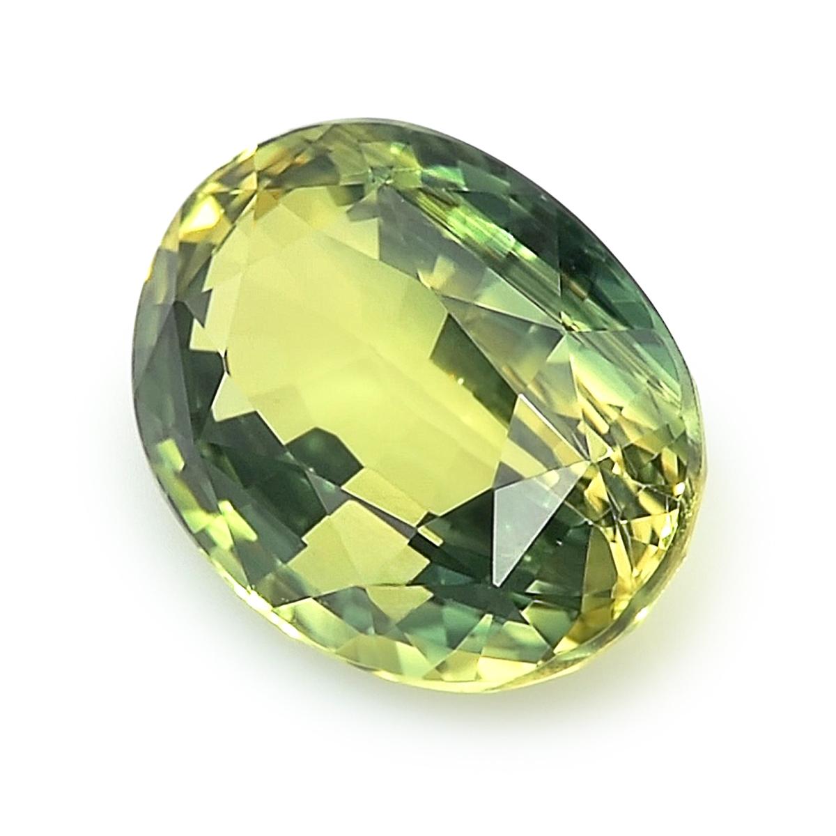 Mixed Cut GIA Certified Natural Unheated Yellowish Blue Sapphire 3.99 Carats  For Sale