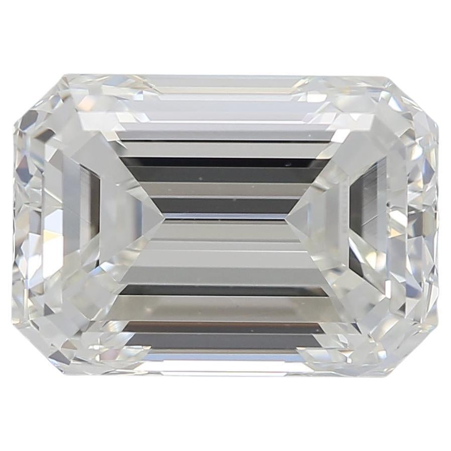 GIA zertifiziert 3ct I VS1 Smaragdschliff Diamant lose oder in Solitär Ring gesetzt