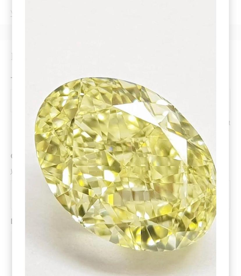 GIA zertifiziert 4,00 Karat Fancy Light Diamant Damen im Angebot
