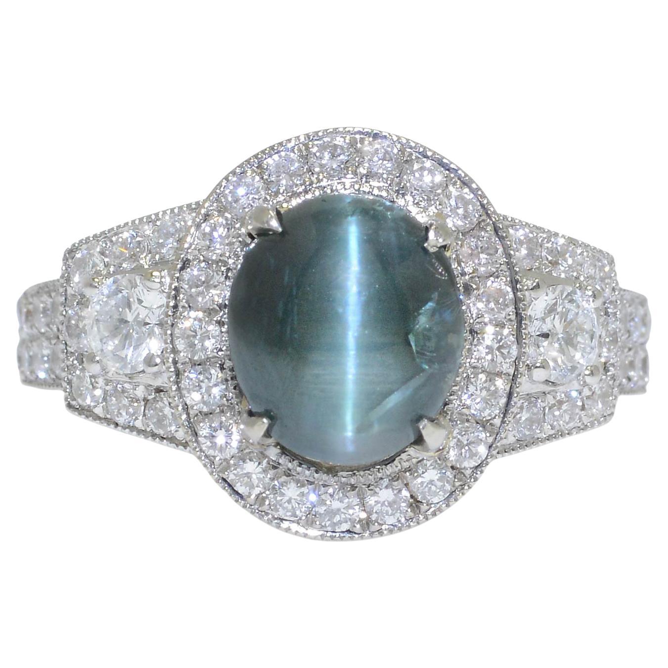 Alexandrite Cat's Eye Ring at 1stDibs