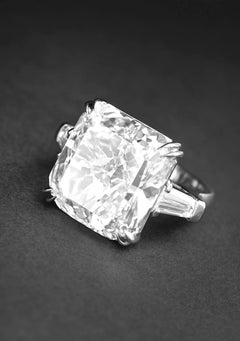 GIA Certified 4 Carat Cushion Cut Diamond Ring