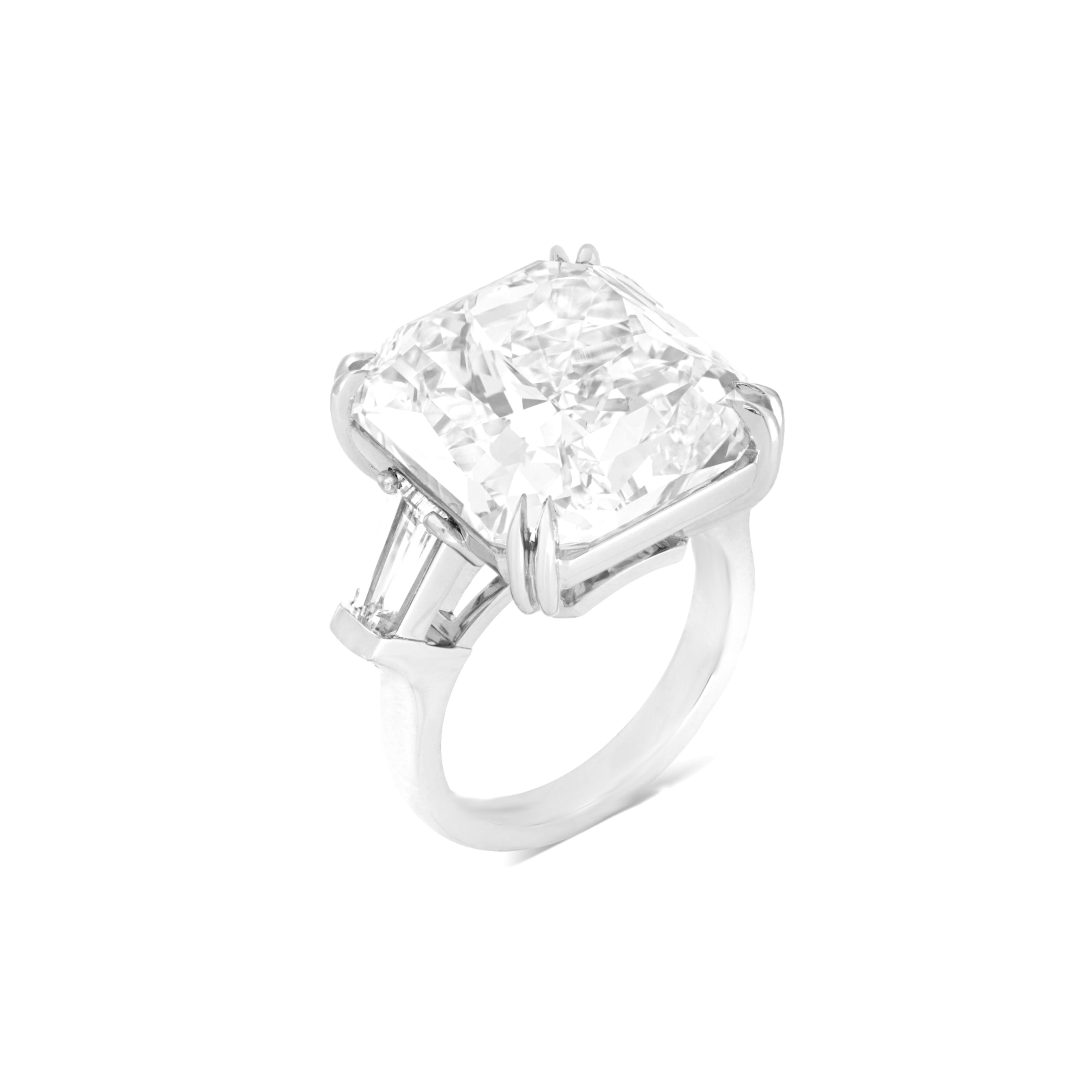 Anello con diamante taglio cuscino da 4 carati certificato GIA In condizioni Nuovo in vendita a Chicago, IL