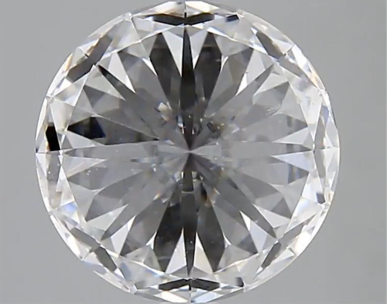 Taille ronde Diamant libre certifié GIA, de 4 carats, de couleur D et de pureté VS2 en vente