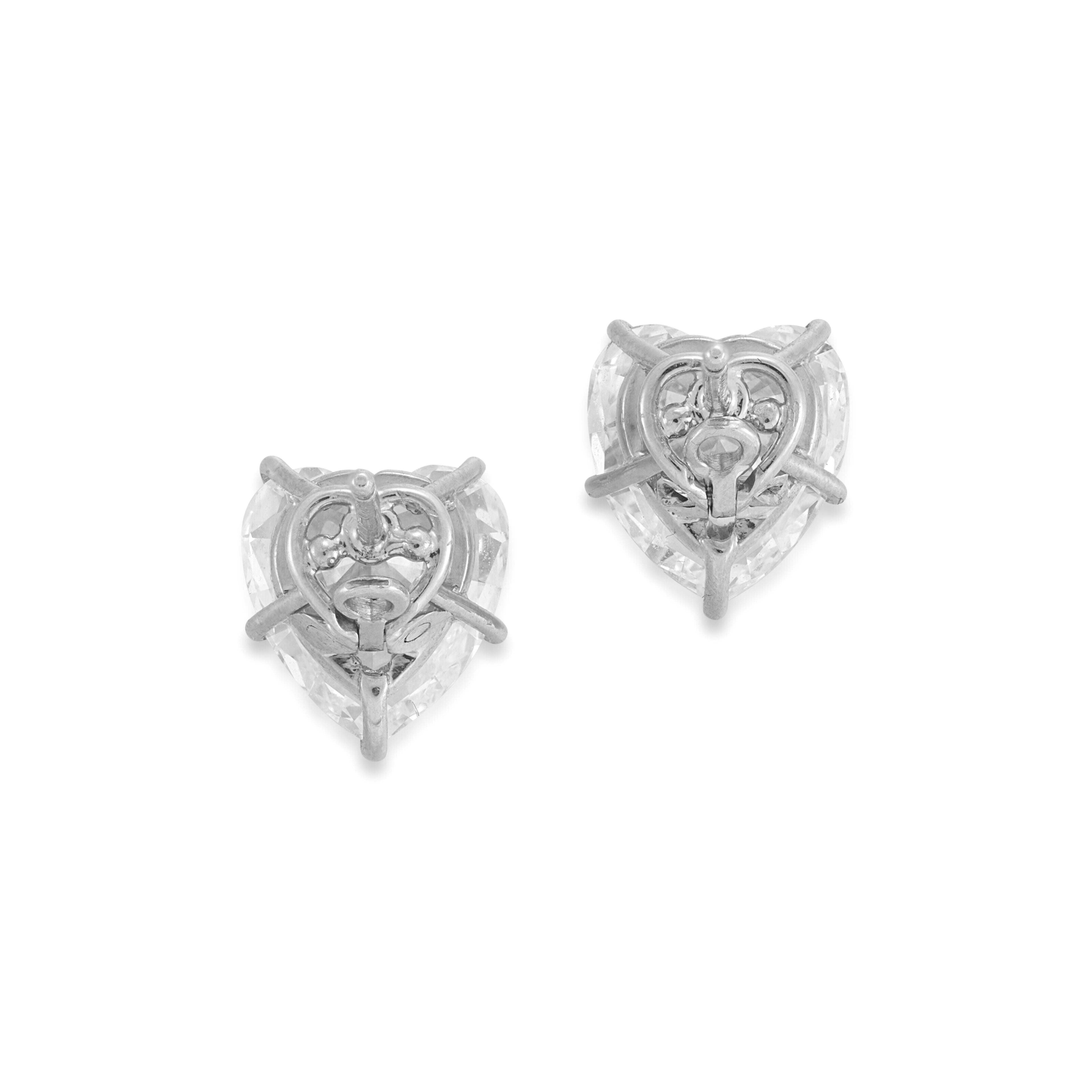 GIA Certified 4 Carat Heart Cut Diamond Studs
D/F color
VS2 clarity
platinum studs