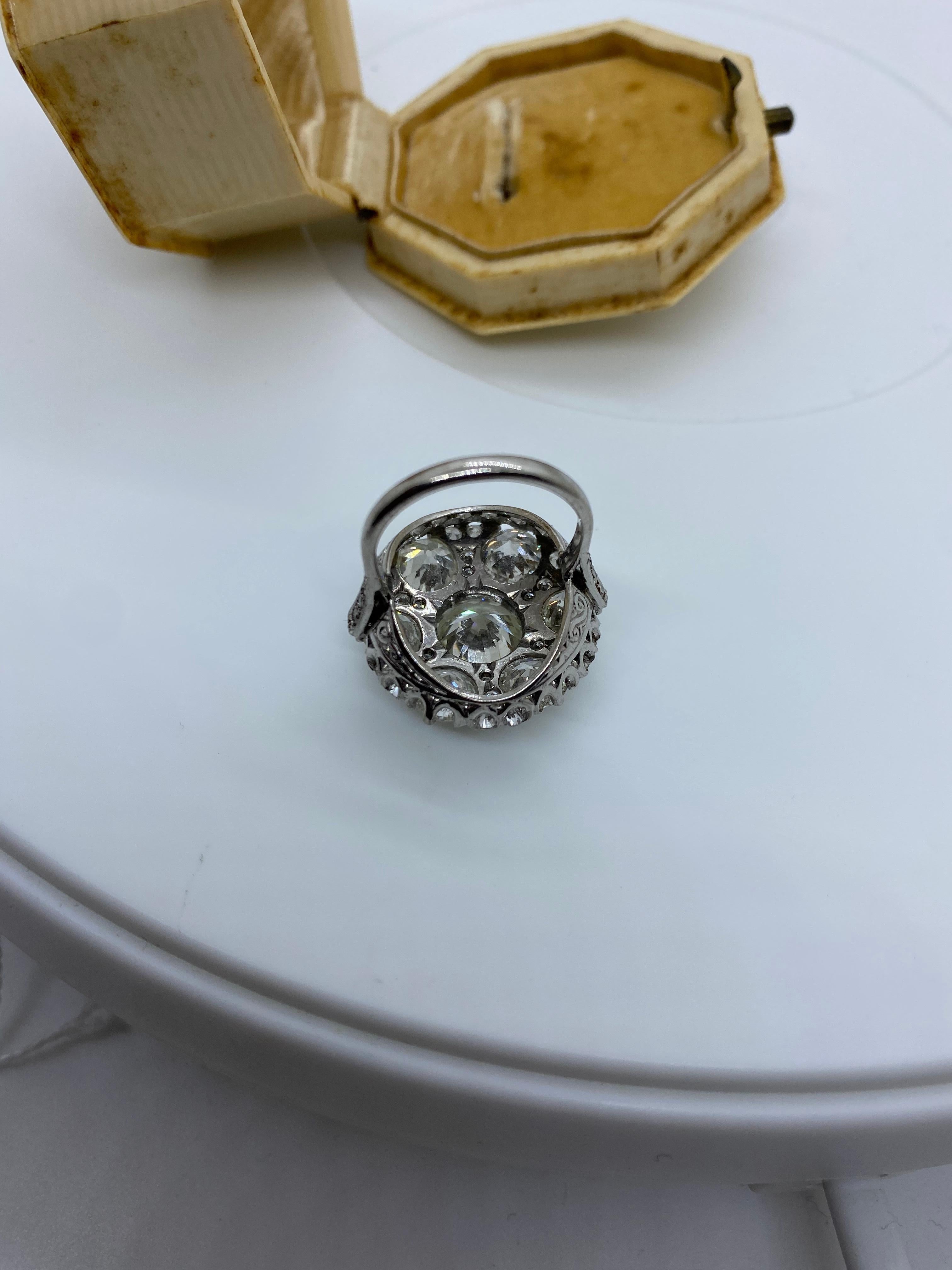 GIA Certified 4, 04 Carat Diamond Ring L / S1 1