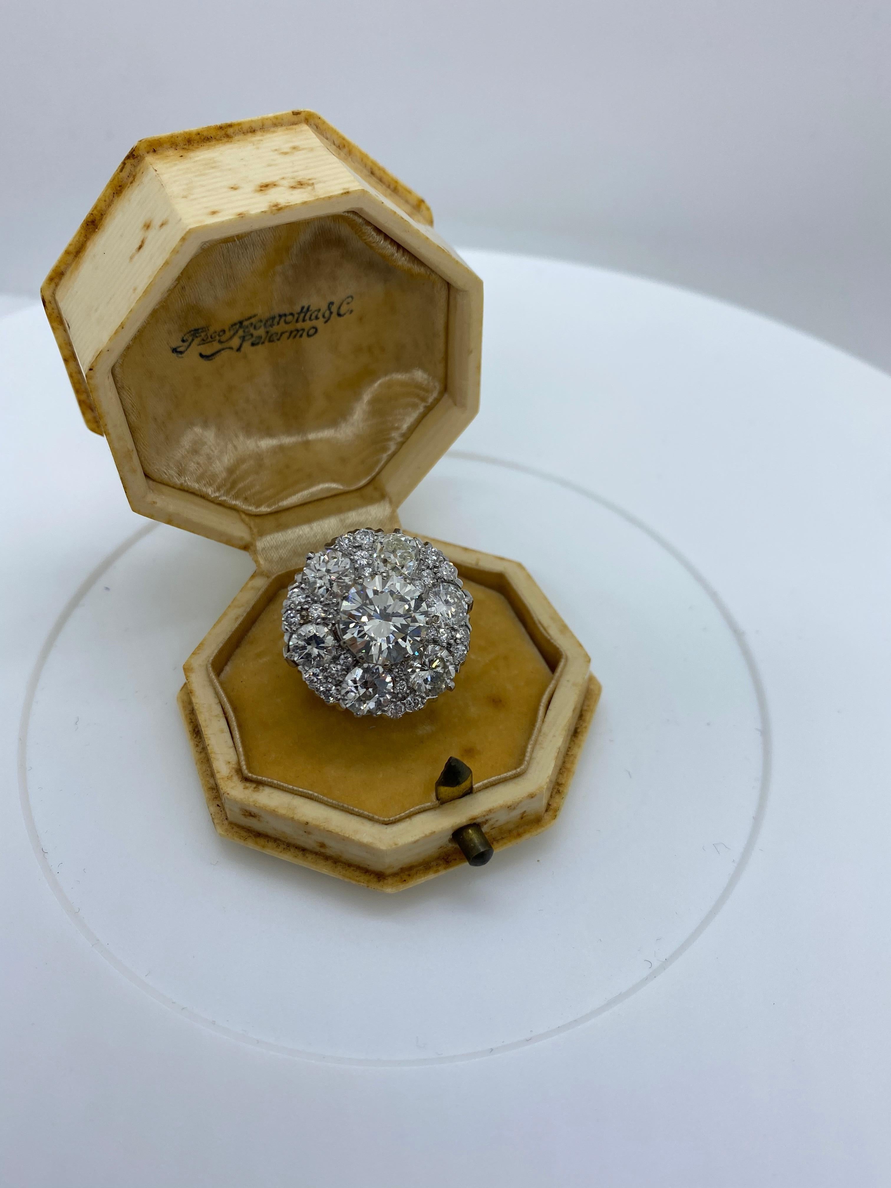 GIA Certified 4, 04 Carat Diamond Ring L / S1 3