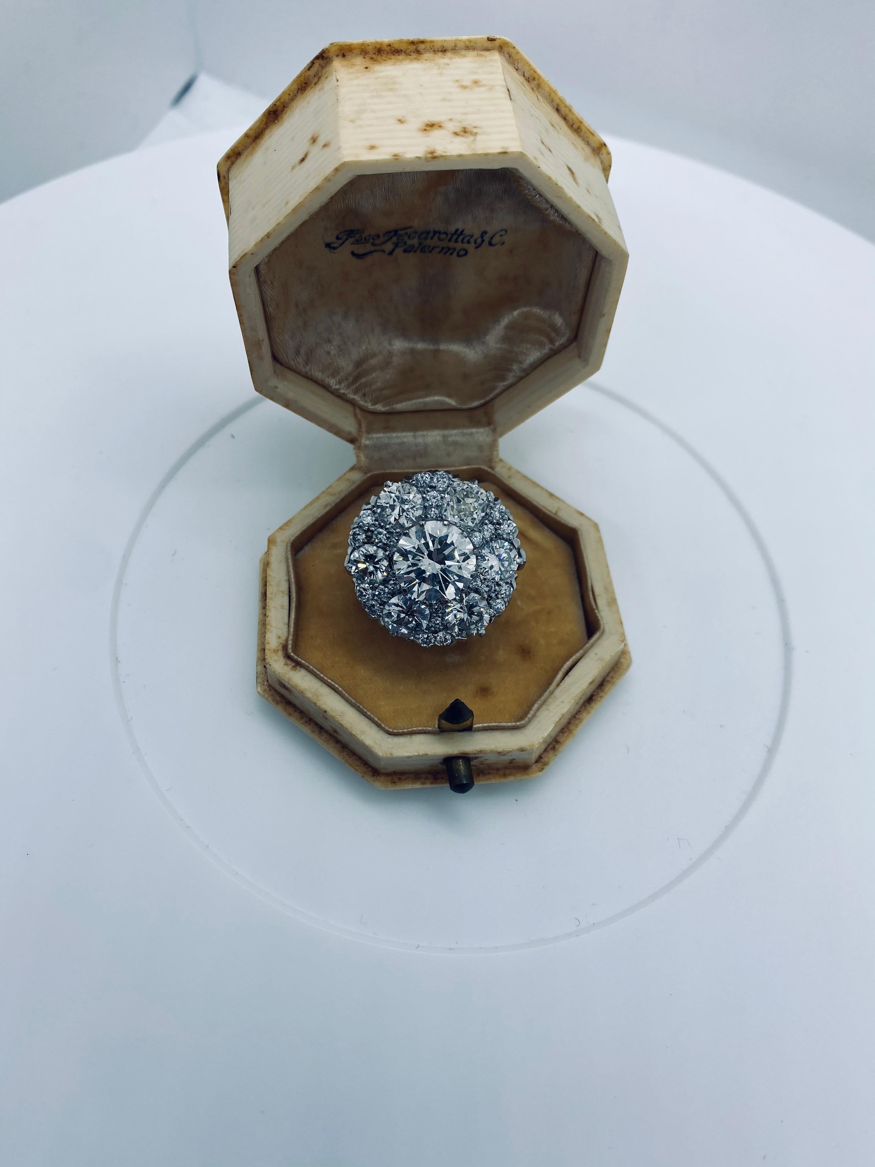 GIA Certified 4, 04 Carat Diamond Ring L / S1 4