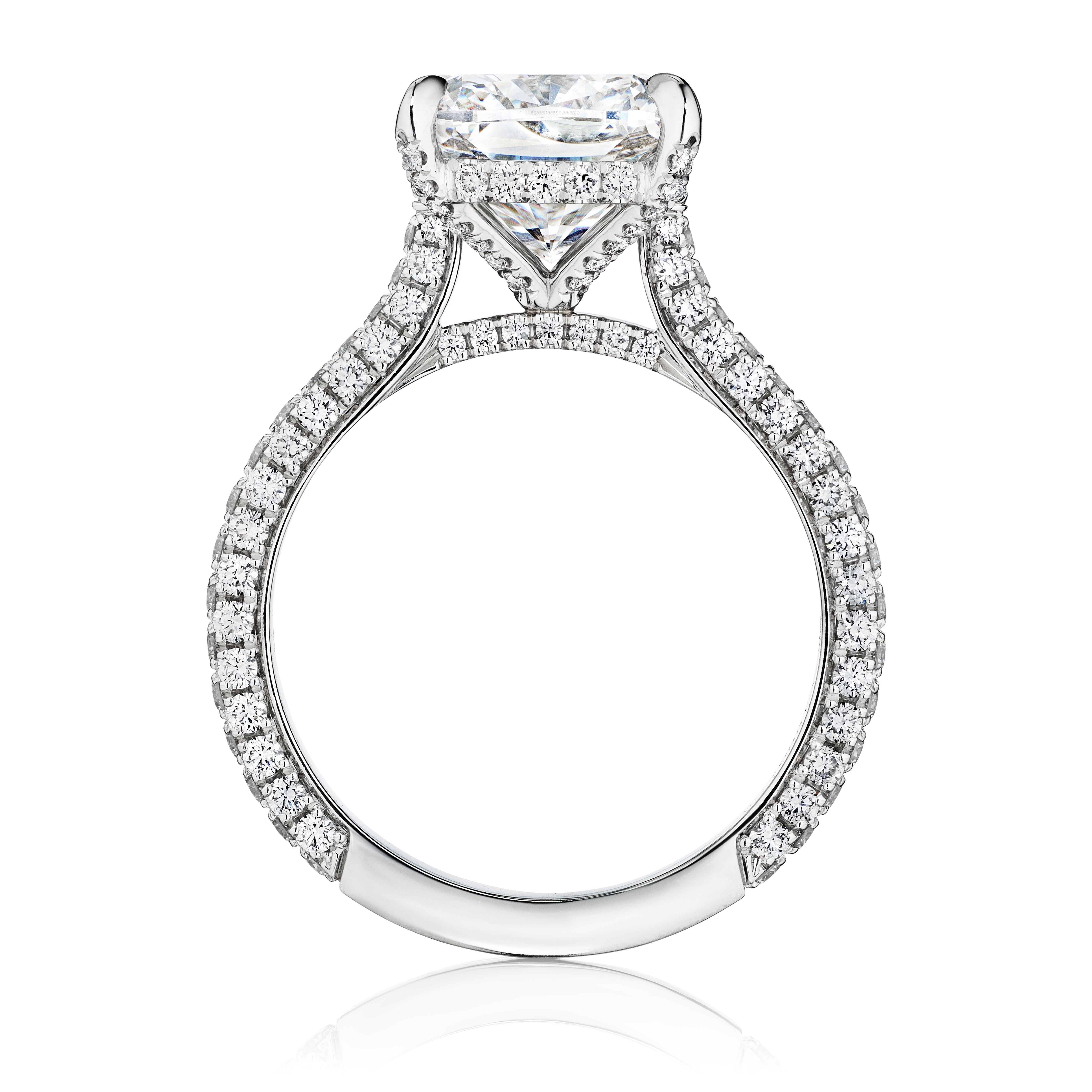 Modern GIA Certified 4 Carat E VS2 Oval Diamond Engagement Ring 