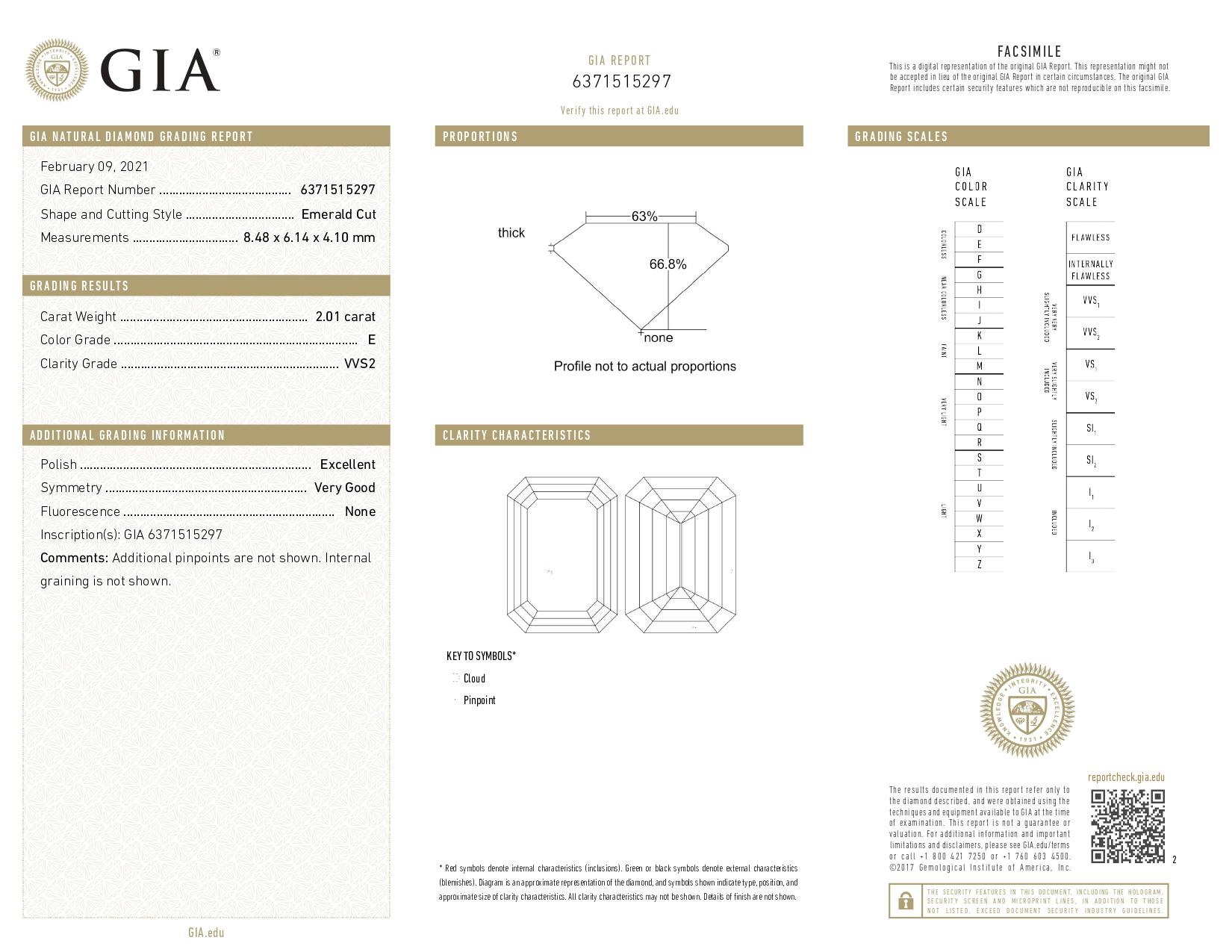 GIA zertifiziert 4 Karat Smaragdschliff Diamant E Farbe Ohrstecker in Platin für Damen oder Herren im Angebot