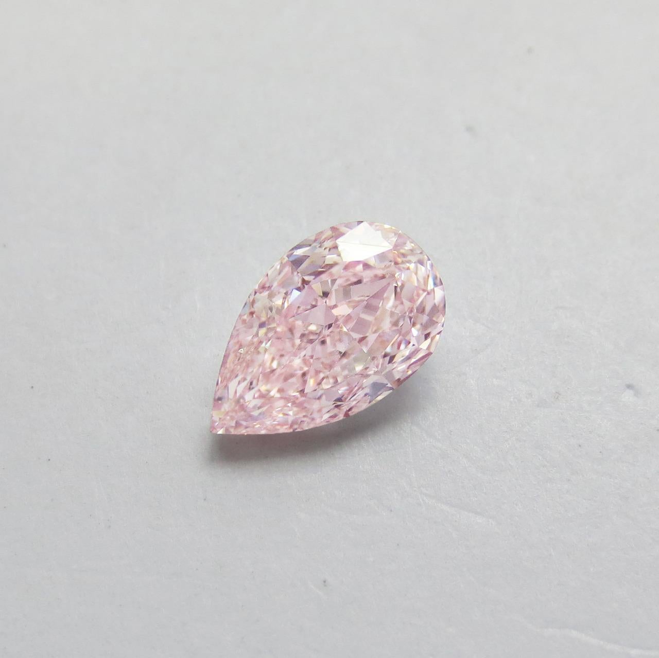 pink diamond pear ring