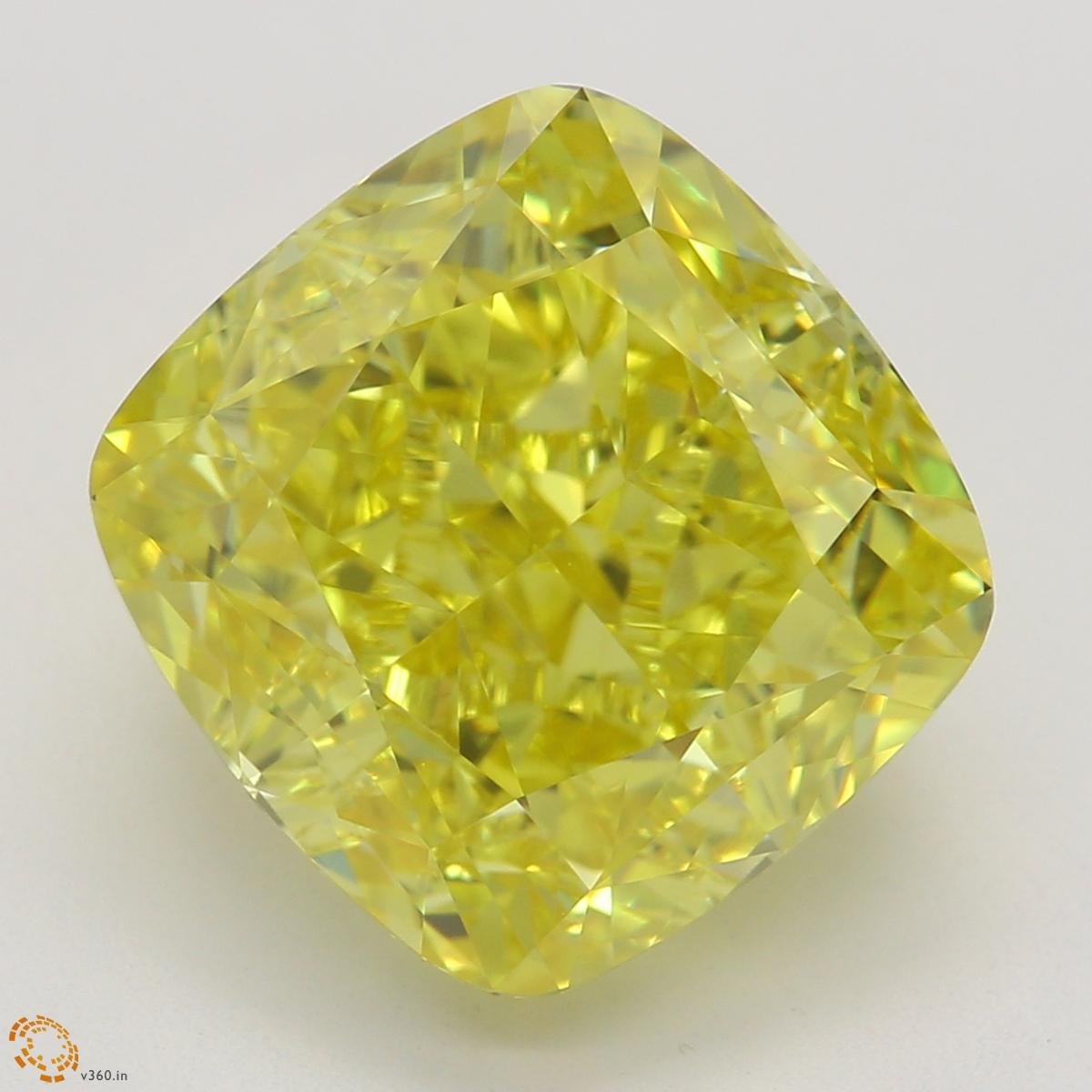 Contemporary GIA Certified 4 Carat Fancy Yellow Diamond Ring For Sale
