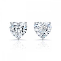 Anello con diamante a forma di cuore certificato GIA da 4 carati in platino
