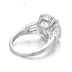 GIA-zertifizierter 4-Karat-Diamant im alten europäischen Schliff  Ring aus Platin