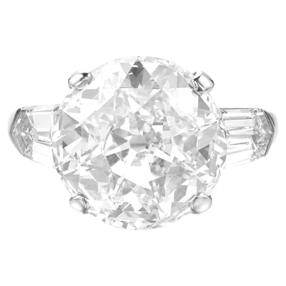 GIA-zertifizierter 4-Karat-Diamant im alten europäischen Schliff  Ring aus Platin