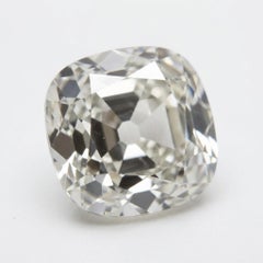 GIA Certified 4 Carat Old Mine Cut Diamond Stud Earrings