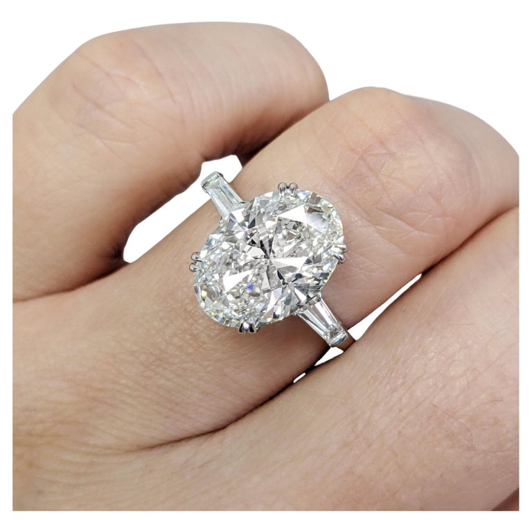 GIA Certified 4 Carat Oval Diamond Ring Type 2A Golconda type Flawless For Sale at 1stDibs