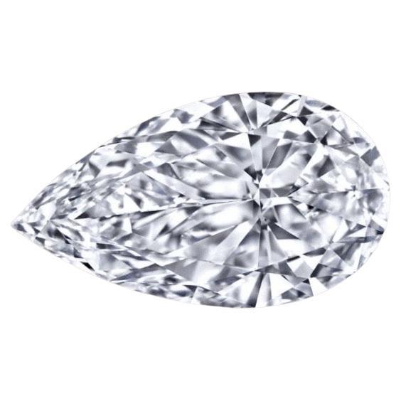 Exquisite 4.29 Carat Pear-Shaped Diamond (F, VS2) – GIA - Luxury Collection For Sale