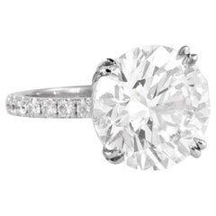 GIA Certified 4 Carat Round Diamond Ring