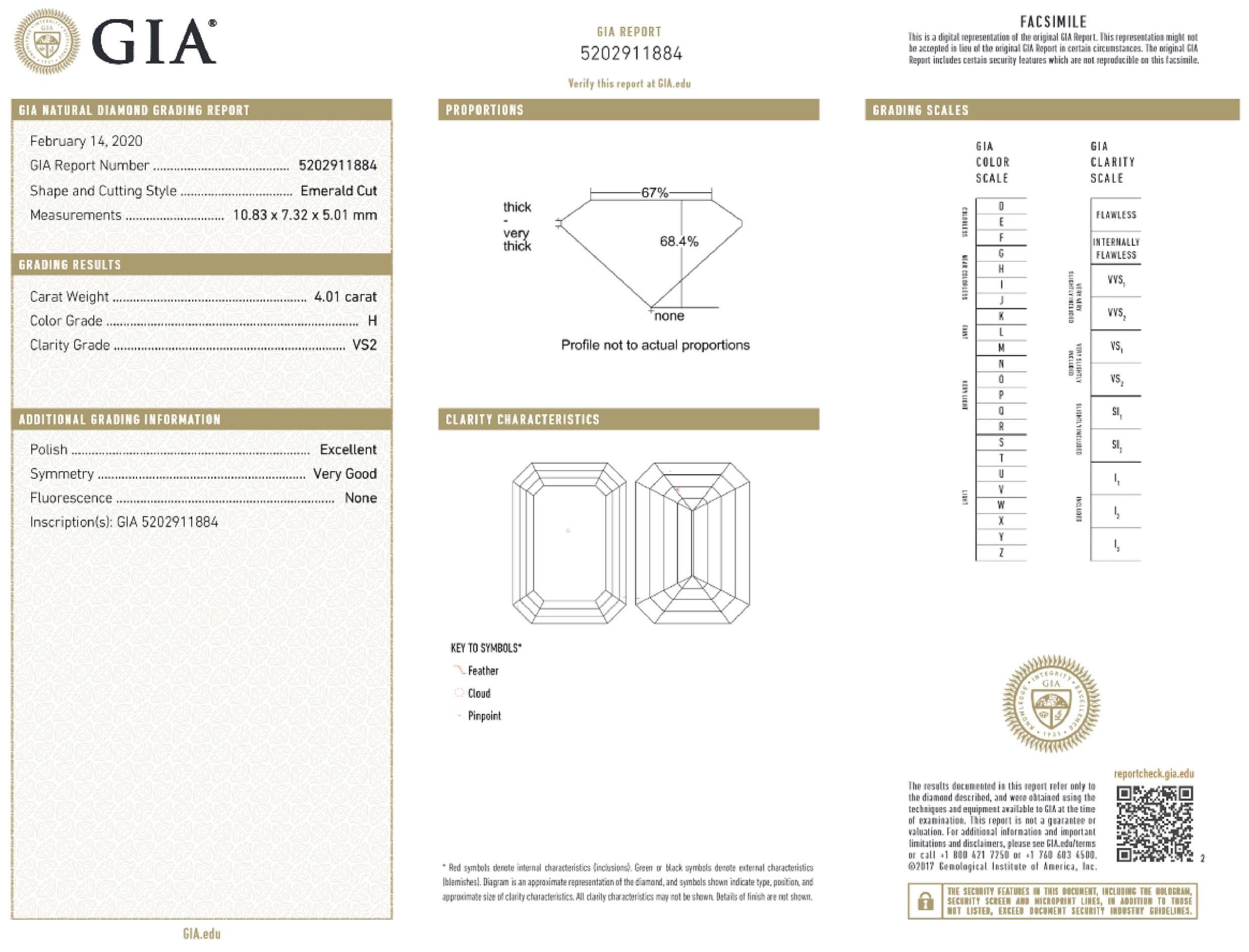 emerald cut with trapezoid side stones