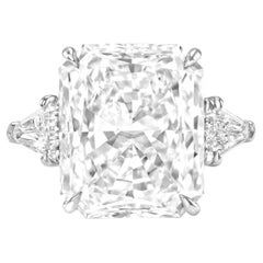 GIA Certified 4 Ct. Radiant Cut Diamond Platinum Ring