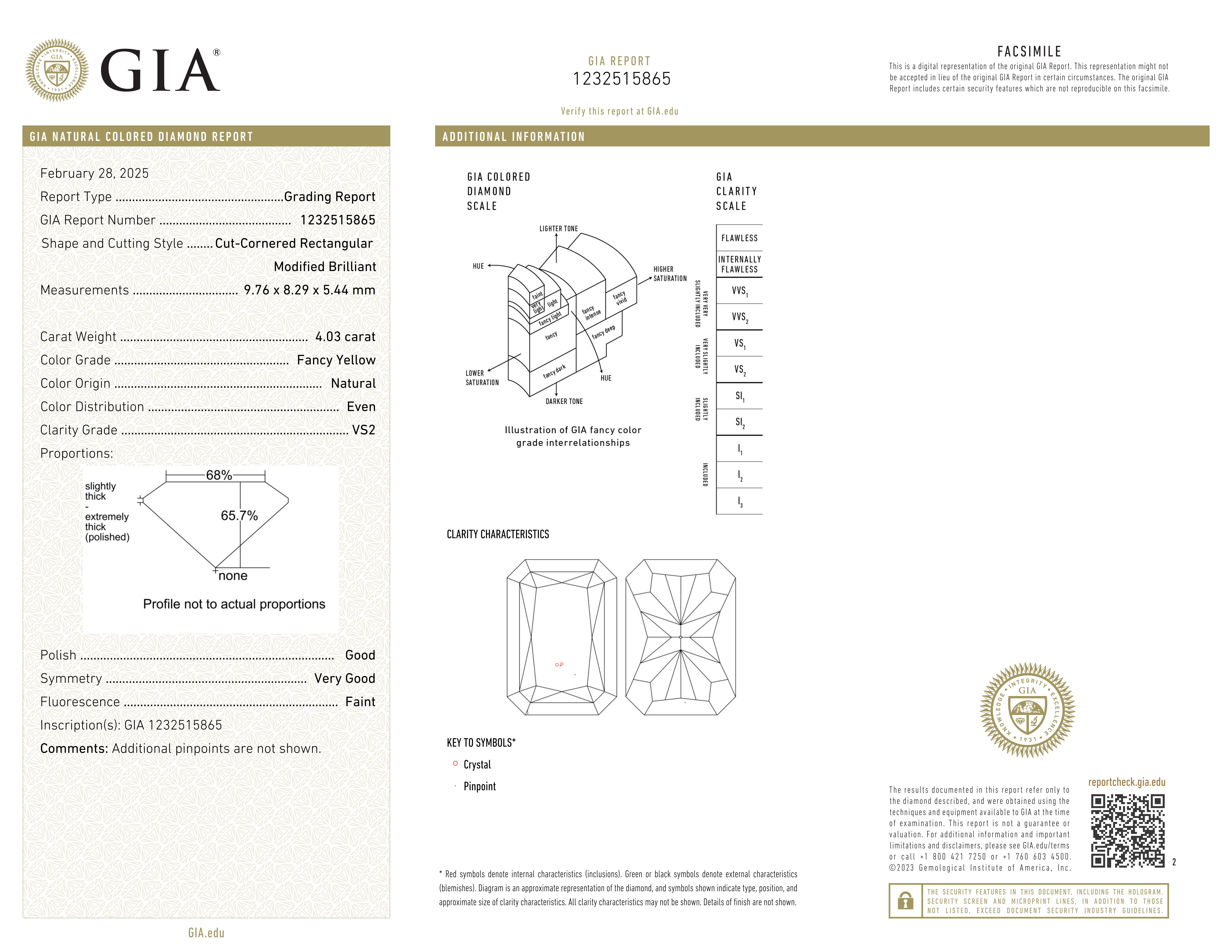GIA Certified 4 Radiant Cut Carat Fancy Yellow Diamond Ring with Trapeozid In New Condition For Sale In Chicago, IL
