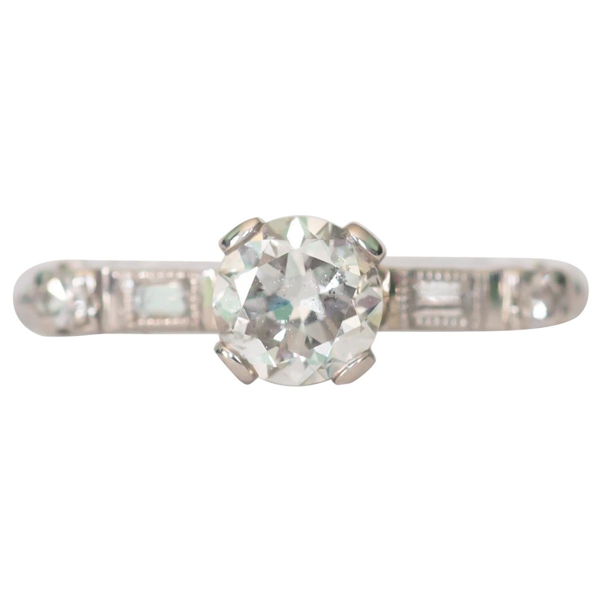 GIA Certified .40 Carat Diamond Engagement Ring