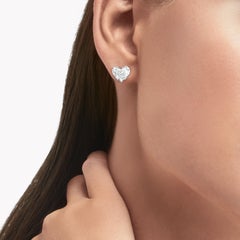 GIA Certified 3.81 Carat Heart Shape Diamond Studs INTERNALLY FLAWLESS VS
