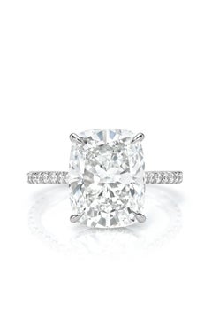 GIA Certified 4.00 Carat Natural Diamond 18K Gold Solitaire Ring