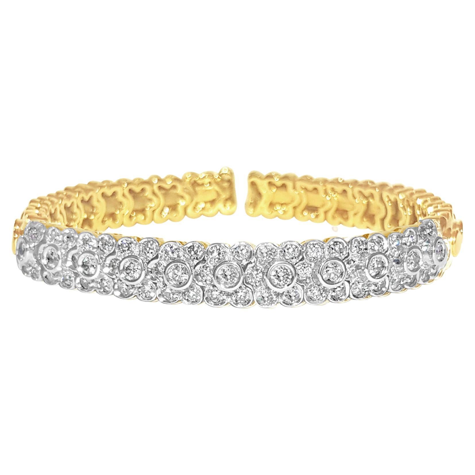 Sonia B. Diamond and White Gold Bracelet For Sale at 1stDibs
