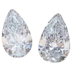 GIA Certified 4.00 Carats D/VS1 Pear Shape Diamonds