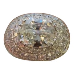 Diamante certificato GIA da 4,00 carati  Anello con 4,00 ct di diamanti in oro 18 carati