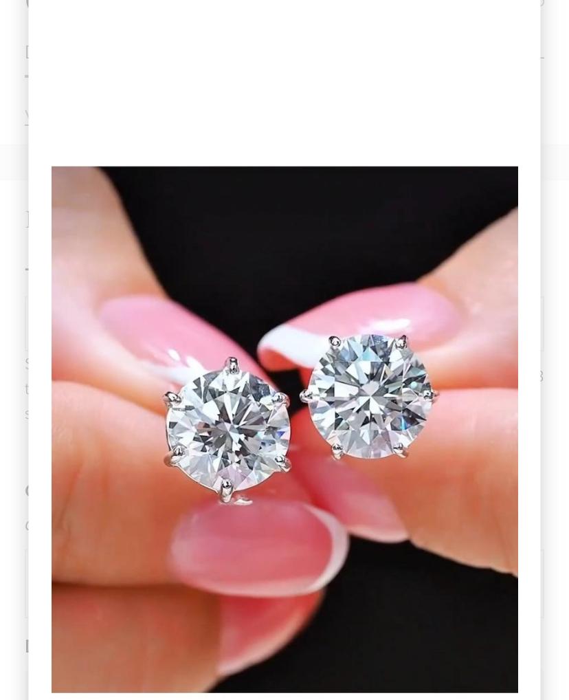 GIA zertifiziert 4,00 Ct FLAWLESS / D Farbe Runde Brillant Form Diamanten Ohrring im Angebot 4