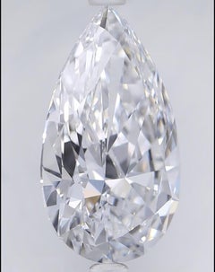 GIA Certified 4.01 Carat D Flawless Pear Diamond for Bespoke Jewel