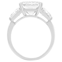 GIA Certified 4.01 Carat D Internally Flawless Emerald Cut Diamond Ring TYPE IIA