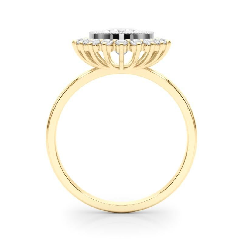 GIA Certified 4.01 Carat Oval Cluster Vintage Flower Diamond Ring In New Condition For Sale In New York, NY