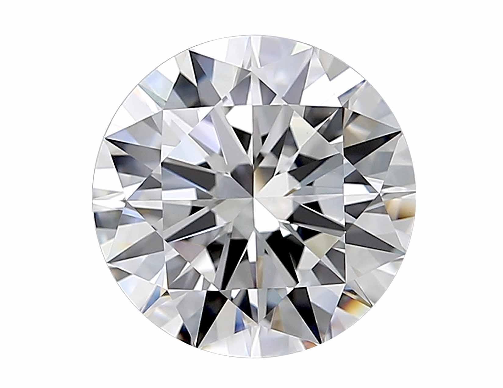 Taglio rotondo Anello con diamante taglio rotondo certificato GIA da 4.01 carati in platino con baguette affusolata in vendita