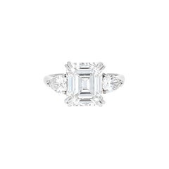 White Diamond Three-Stone Rings