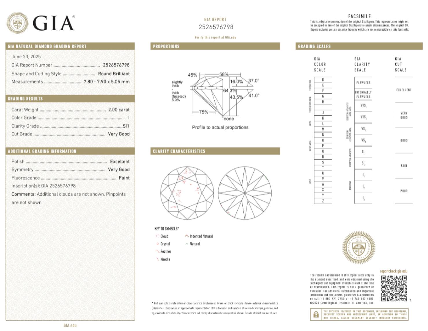 Offerto da Antinori Fine Jewels, questo eccezionale paio di orecchini con diamanti tondi brillanti naturali combina un'eleganza senza tempo con una qualità certificata.

🔹 Dettagli del diamante:

Peso totale dei carati: 4,01 carati (2,00 ct + 2,01
